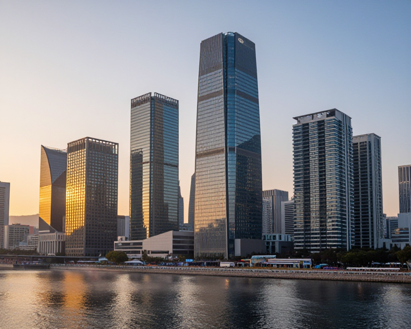 Seoul Financial District Sunrise