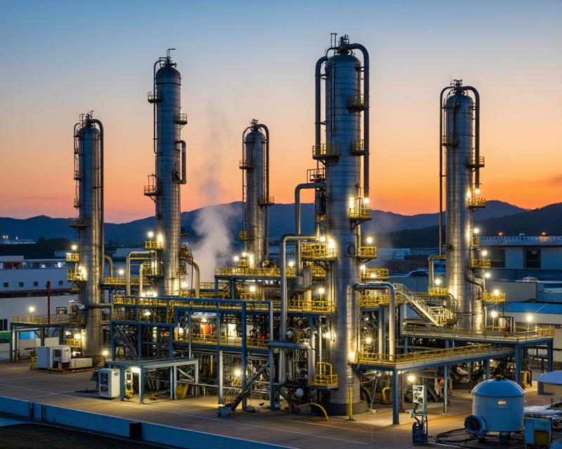 Modern Industrial Refinery