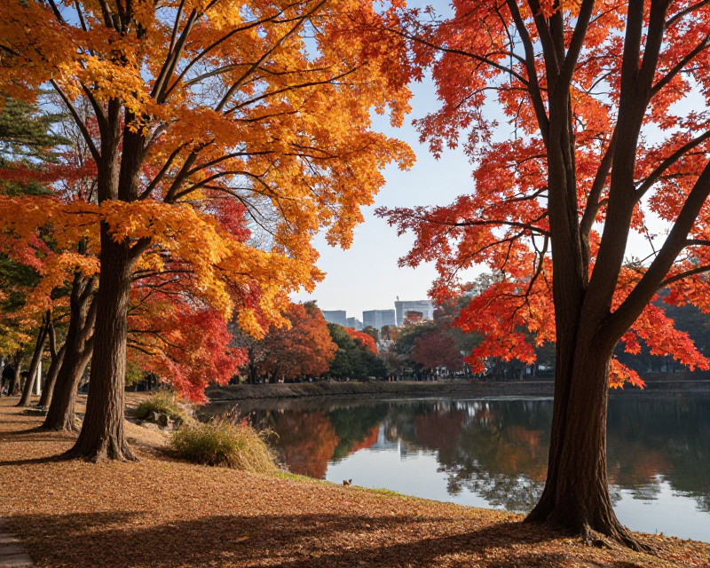 Autumn Morning in Seoul
