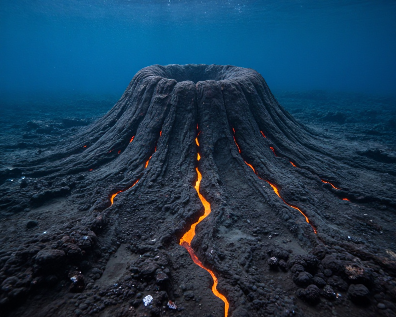 Deep Sea Volcanic Caldera