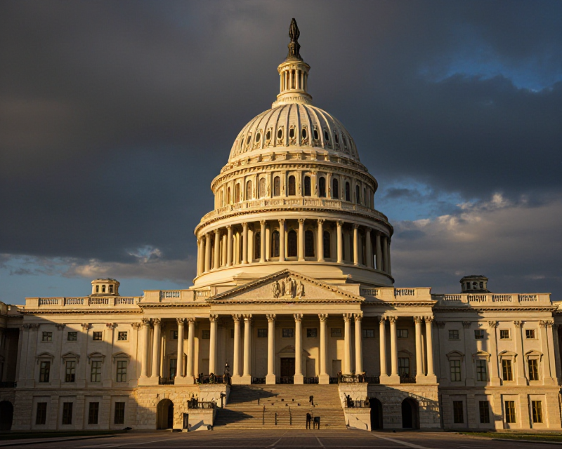 US Capitol Political Tension