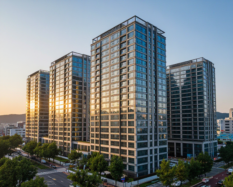 Modern Korean Apartment Complex