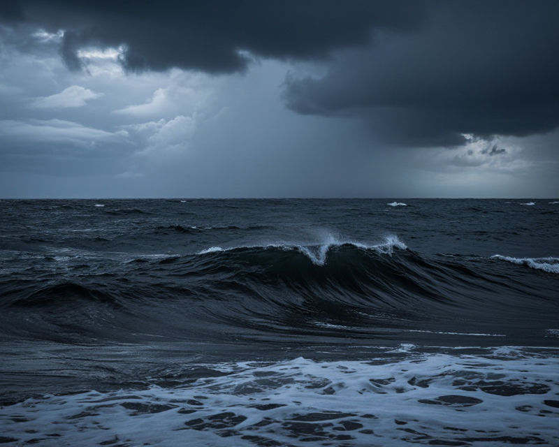 Stormy Sea near Phu Quoc