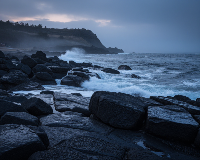 Mysterious Jeju Coastline