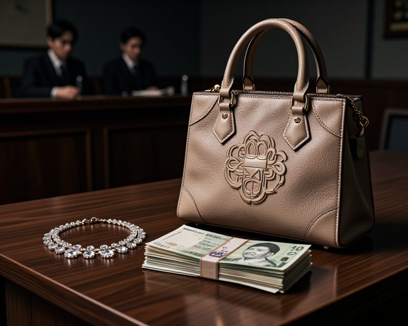 Symbolic courtroom scene