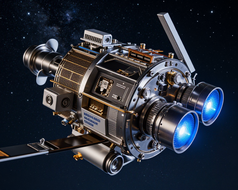 High-tech Nanosatellite Detail