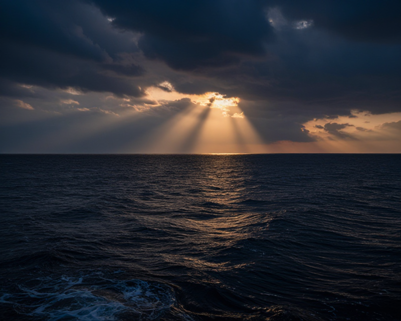Dramatic Night Sea Launch Scene