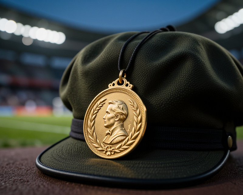 Symbolic representation of military service and athletic achievement