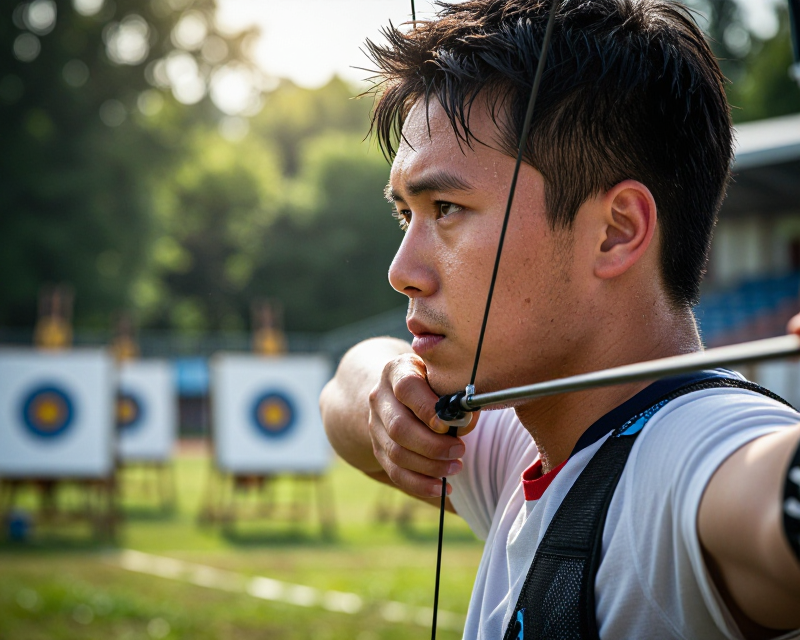 South Korean Archer Focus
